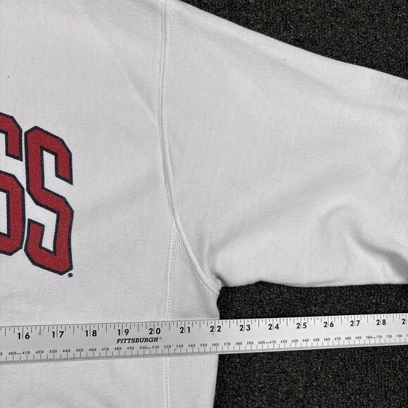 Champion Ole Miss Sweatshirt Men's White Pullover College Classic Size Medium - Picture 2 of 6